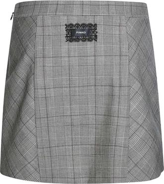 Pinko Korte Rok - Dames - Korte rokken - Grijs - S - Rokken