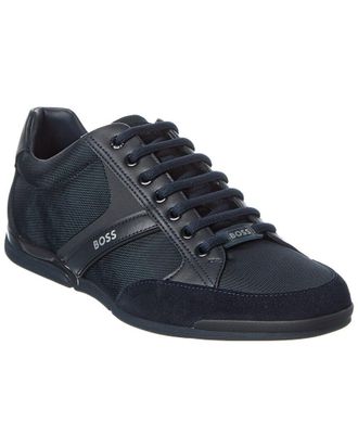 HUGO BOSS Saturn Canvas & Leather Sneaker