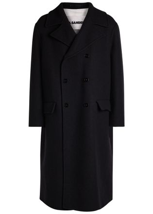 Jil Sander Double-breasted Wool Coat - Black - 46 (UK36 / S)