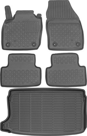 OEM Volkswagen T-cross Suv A Partir De 2019 Set - Alfombrillas Para Coche + Alfombrilla Para Maletero