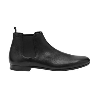 Prada Chelsea Boots, male, Black, Size: 11 1/2 US Leather Chelsea Boots