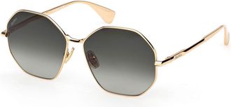 Max Mara MM0168 30P Womens Sunglasses Gold Size 57