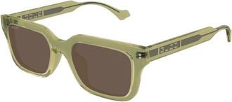 Gucci Authentieke stijlvolle brillen van premium kwaliteit - unisex - Zonnebrillen - Groen - 55 MM - Accessoires