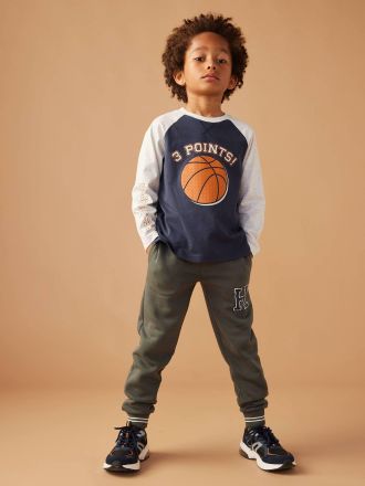 Vertbaudet Jungen Shirt mit 3D-Ball, Recyclingmaterial nachtblau