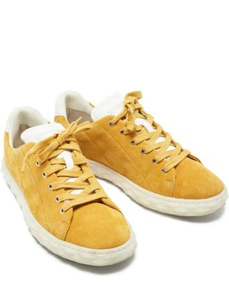 Jimmy Choo London Diamond suede sneakers - Yellow