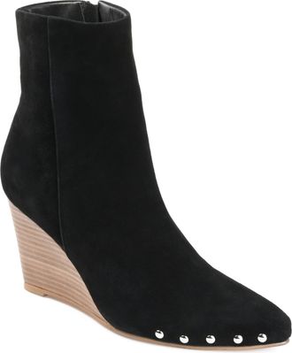 Journee Collection Womens Genuine Leather Reeya Almond Toe Wedge Ankle Booties