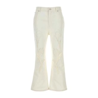Marni Flared Jeans, female, White, Size: XS Pants