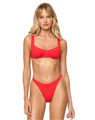 L*Space Mako Bikini Top In Flame