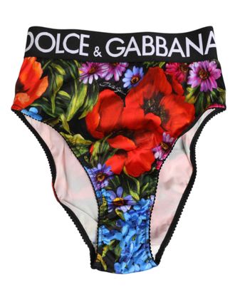 Dolce & Gabbana Floral Print Brief - Multicolor