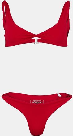 Off-white Womens Off White Virgil Abhor Bikini Set in Red - Size 4 UK