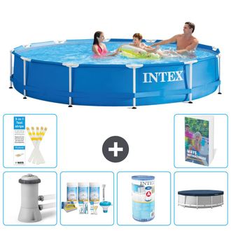Intex Piscina Con Estructura Redonda - 366x76 Cm - 7-piezas S321