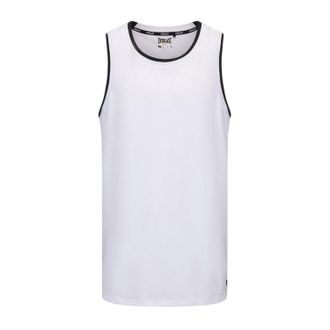 Everlast Unisex Volwassenen Crewneck Reguliere Mouwloze Tanktop (Wit/Zwart)