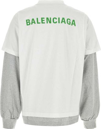 Balenciaga Tshirt Sweatshirt - White