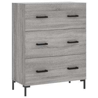 Berkfield Home Sideboard Grey Sonoma 69.5x34x90 cm Engineered Wood