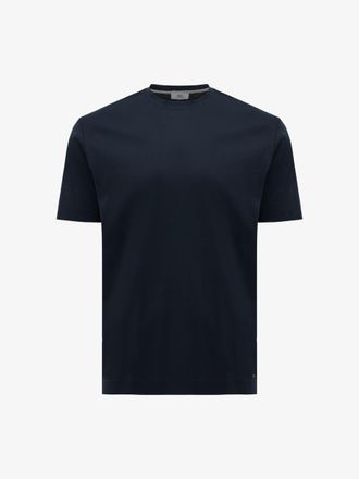 Gentiluomo Mercerised T-shirt | Donkerblauw