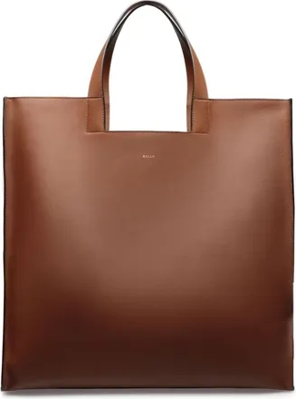 Bally Easy leather tote bag - men - Calf Leather - One Size - Brown
