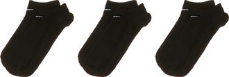 Nike Nike Unisex Ltwt Ns 3Pr-Value 108 Socks, Black/White, L