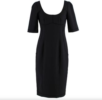 Dolce & Gabbana Nate Scoop-neck Stretch-cotton Dress
