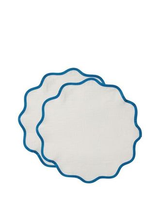 La DoubleJ Cloud Placemats Set Of 2 Blue White at Nordstrom