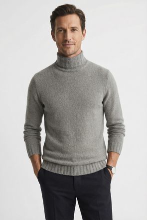 Cinque Strickpullover CINQUE CIZINO, Herren, Gr. XXL, braun, Strick, Obermaterial: 80% Baumwolle, 16% Polyamid, 4% Elasthan, regular fit normal, hoch geschlo