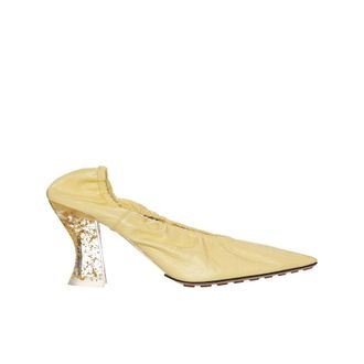 Bottega Veneta Ladies Lemonade Elasticated 75mm Pumps, Brand Size 39 ( US Size 9 )