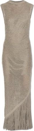 AllSaints Jessie Dress - Dames - Kleedjes - Grijs - XS - Katoen - Kleedjes
