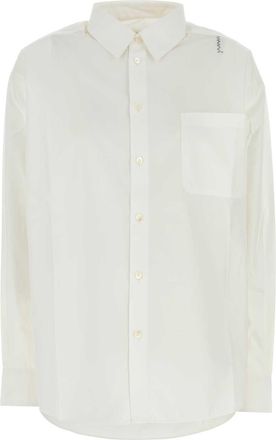Marni Womens White Poplin Shirt - Light Grey Cotton - Size EU 36 (Womens)