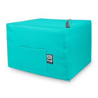 Happers Happers - Puff Cama Confort Turquesa &Uacute;nico Turquesa