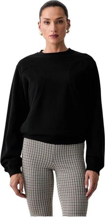 Patrizia Pepe Sweatshirt met ronde hals - Dames - Sweatshirts - Zwart - L - Katoen - Hoodies & sweatvesten