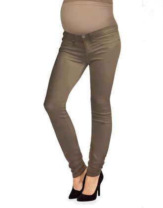 HyBrid & Company Super Comfy Stretch Womens Skinny Maternity Jeans PM2835SK Taupe M