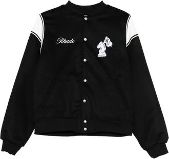 Rhude Logo-embroidered Bomber Jacket