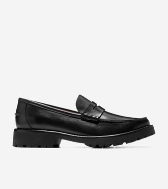 Cole Haan Womens Treena Lug Loafers - Black Size 6.5