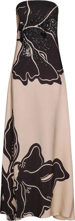 Johanna Ortiz Simbologia Floral dress - Neutrals