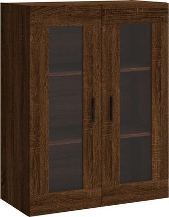 vidaXL Armario De Pared Marr&oacute;n Roble 69,5x34x90 Cm Vidaxl