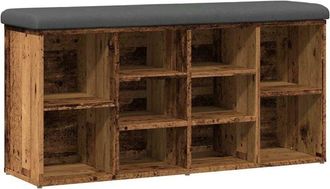 vidaXL Vidaxl - Shoe Bench Old Wood 102x32x50 cm Engineered Wood