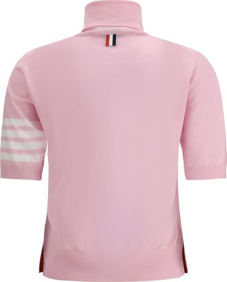 Thom Browne Womens Turtleneck Sweater Lt Pink
