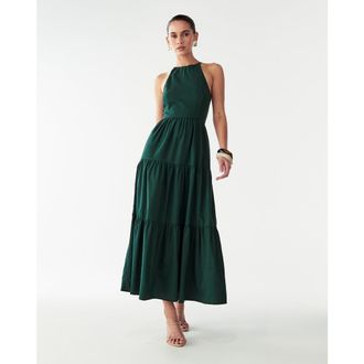 Willa Aquila Maxi Dress in Emerald at Nordstrom, Size 8