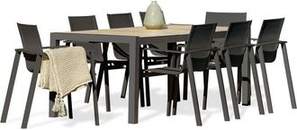 DCB Garden Venise - Conjunto De Comedor De Jard&iacute;n 8 Plazas Con Tablero Cer&aacute;mica Dcb Garden