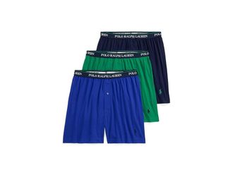 Polo Ralph Lauren 3 Knit Boxers Mens Underwear : MD, Cotton