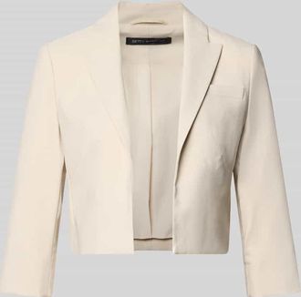 Betty Barclay Cropped Blazer mit 3/4-Arm in Sand, Gr&ouml;&szlig;e 42