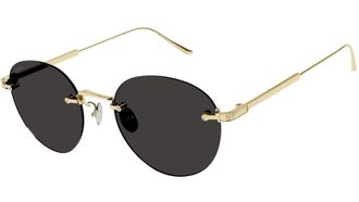 Cartier Grey Round Mens Sunglasses CT0393S 002 52