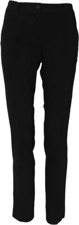 Dolce & Gabbana Luxe Wol Tapered Jurk Broek - Dames - Slim Fit Broeken - Zwart - 2XS - Wol - Broeken
