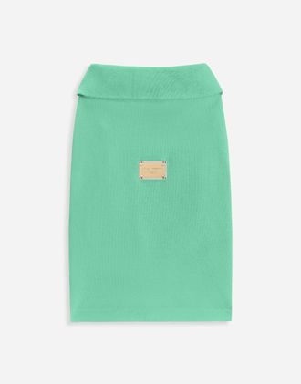 Dolce & Gabbana Cotton Dog Polo Shirt - Man Green S