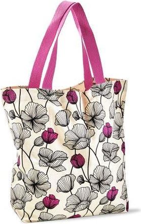 Tag Poppy Tote Fuchsia Cotton Everyday in Beige at Nordstrom