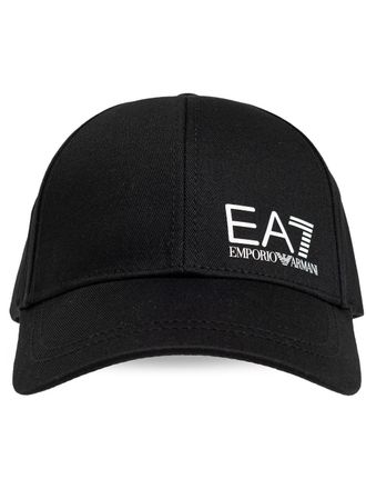 Emporio Armani logo-print baseball cap - unisex - Cotton - One Size - Black