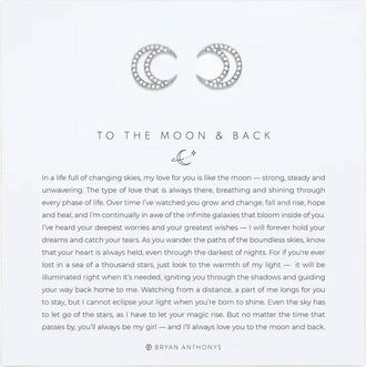 Bryan Anthonys To The Moon And Back Earrings In Silver