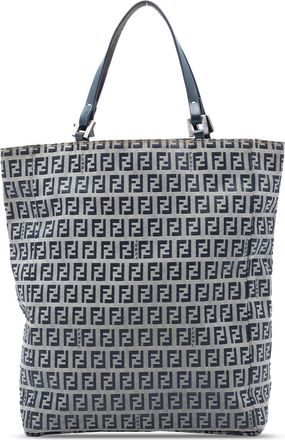 Fendi Pre-owned Womens Zucchino Canvas Tote - Light Grey Textile - One Size