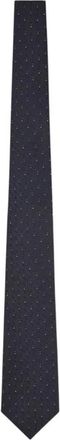 Emporio Armani Jacquard Stropdas - Heren - Stropdassen - Blauw - ONE Size - Accessoires