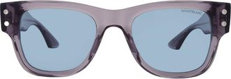 Montblanc Light Blue Square Mens Sunglasses MB0381S 004 54