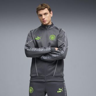 Puma Giacca Manchester City KING Anthem da uomo, Abbigliamento, Grigio, XXL